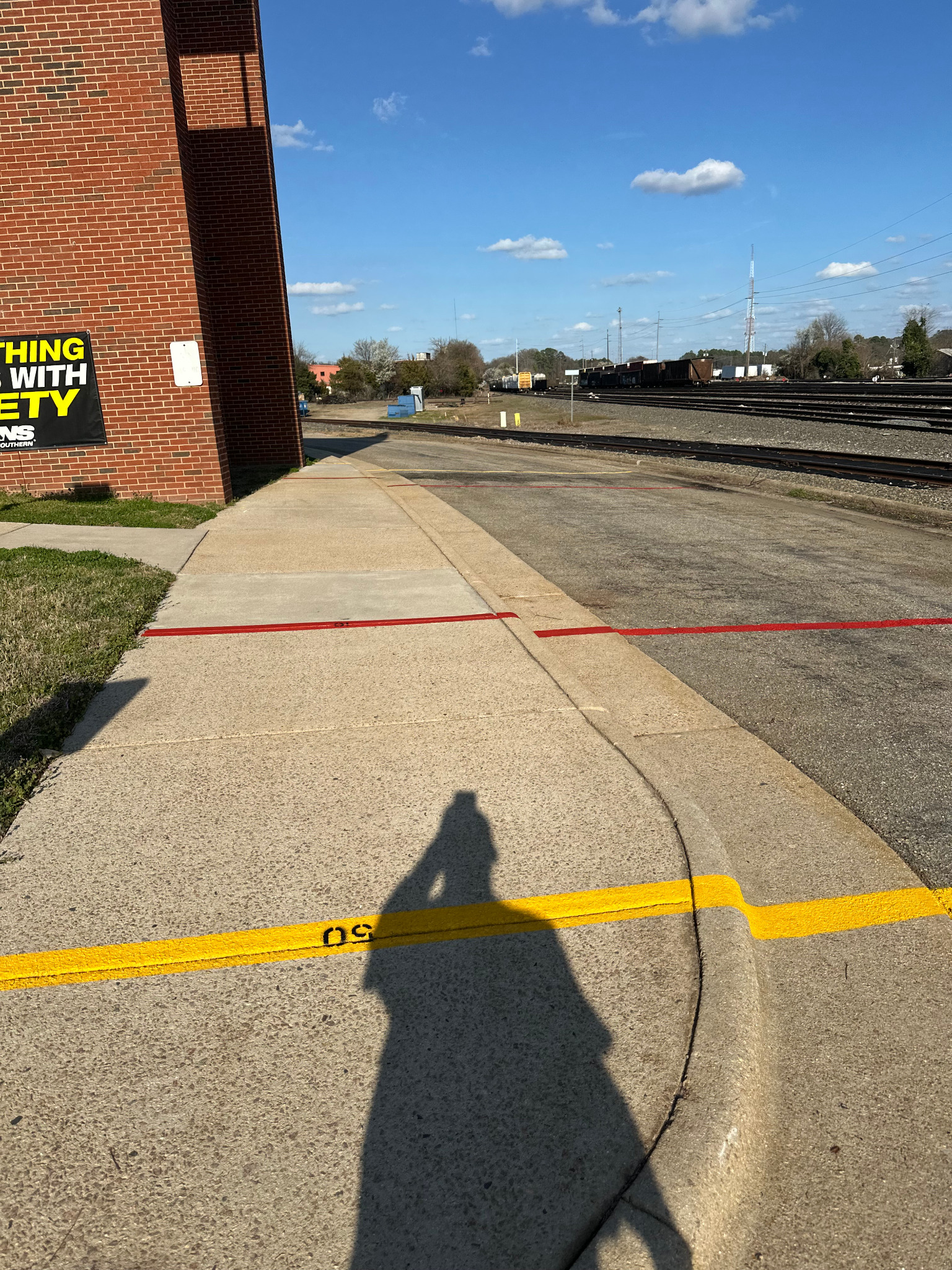 Curb and line marking project